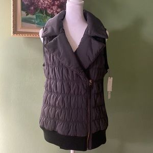 Calvin Klein Performance Half Zip Puffer Vest Black